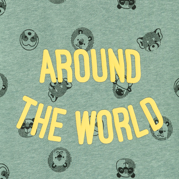 سترة من الصوف الناعم، باللون الأخضر للأولاد الصغار